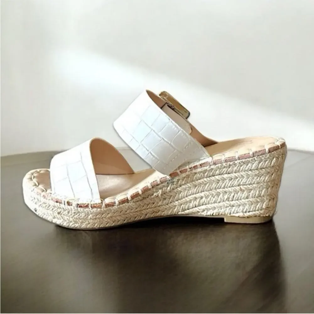 Vintage Havana Robin Wedge Sandals in White